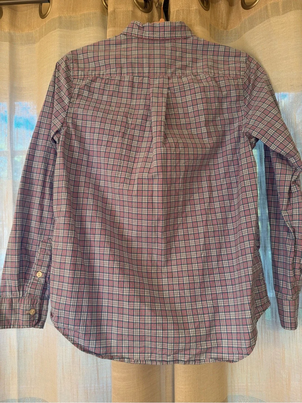 Ralph Lauren Pink and Blue Plaid Button-Down Shirt
